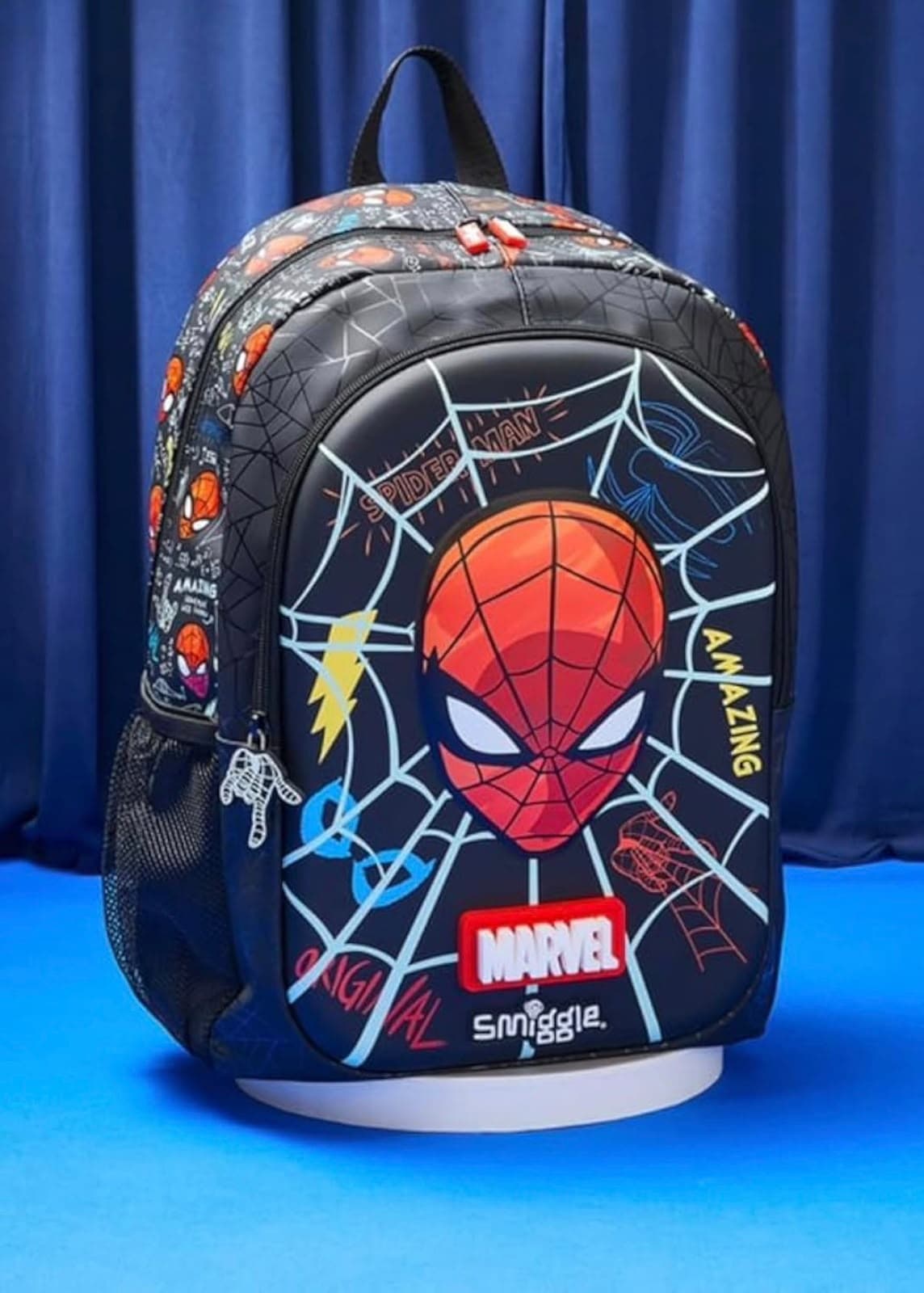 Spider-Man Web Print School Backpack for Kids | Pack of 1 Pc
