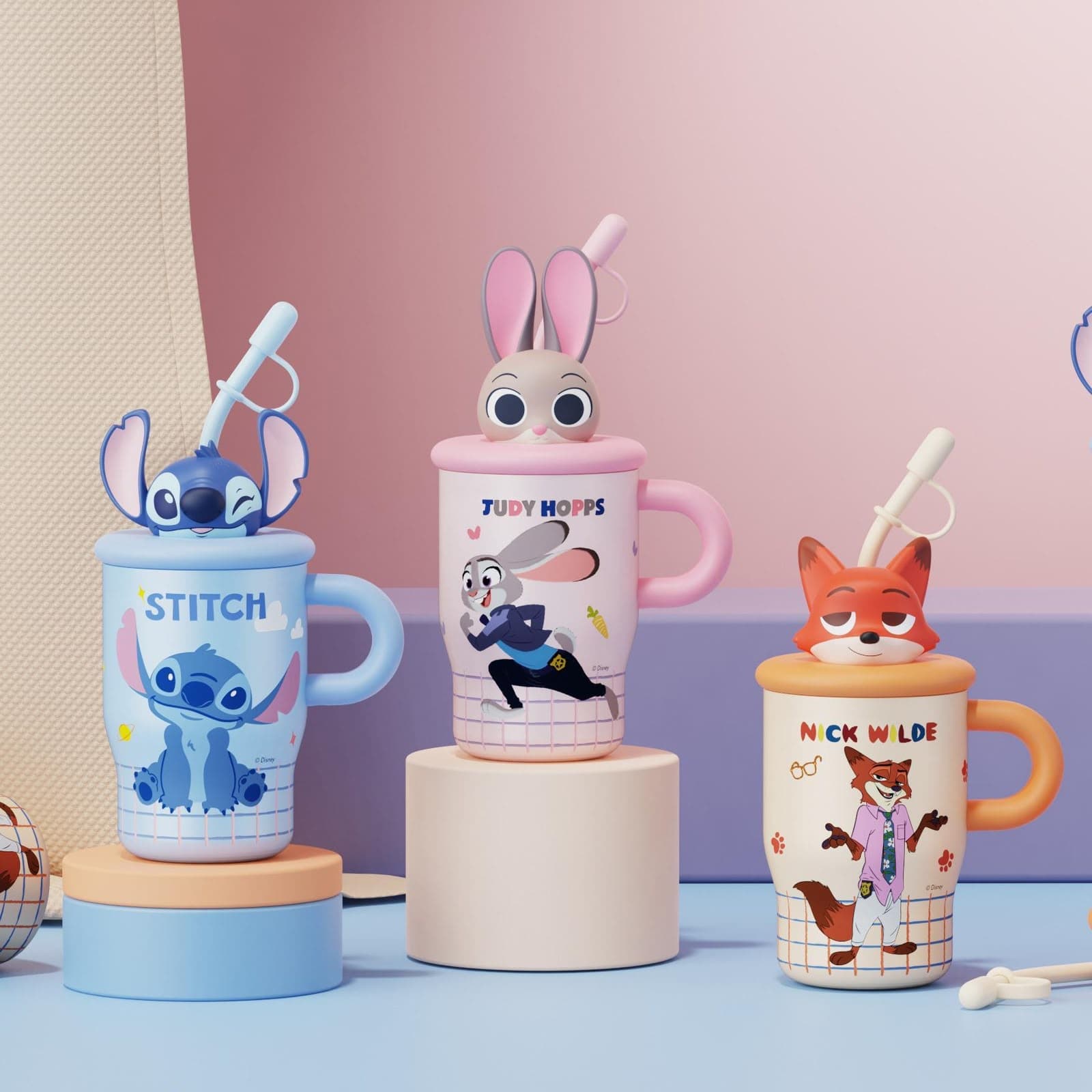 Zootopia Water Bottle for Kids | Style 2 | Color as per Stock dispatched | Pack of 1 Pc