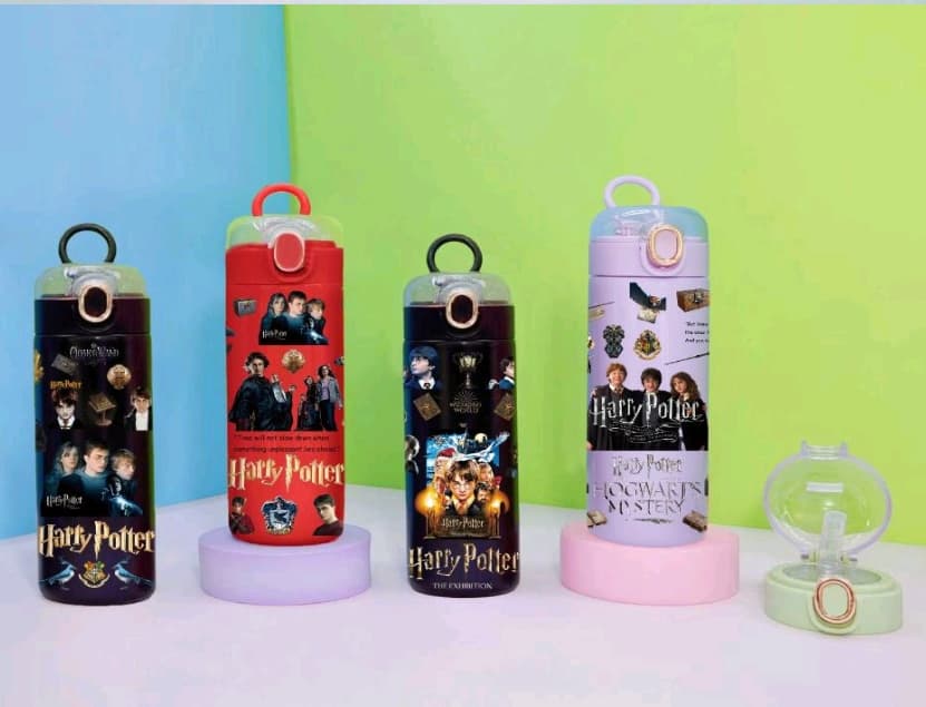 Harry Potter Water Bottle for Kids | 400 ml | Color as per Stock dispatched | Pack of 1 Pc