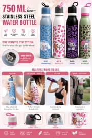 Water Bottle | 750 ml | Color as per Stock dispatched | Pack of 1 Pc