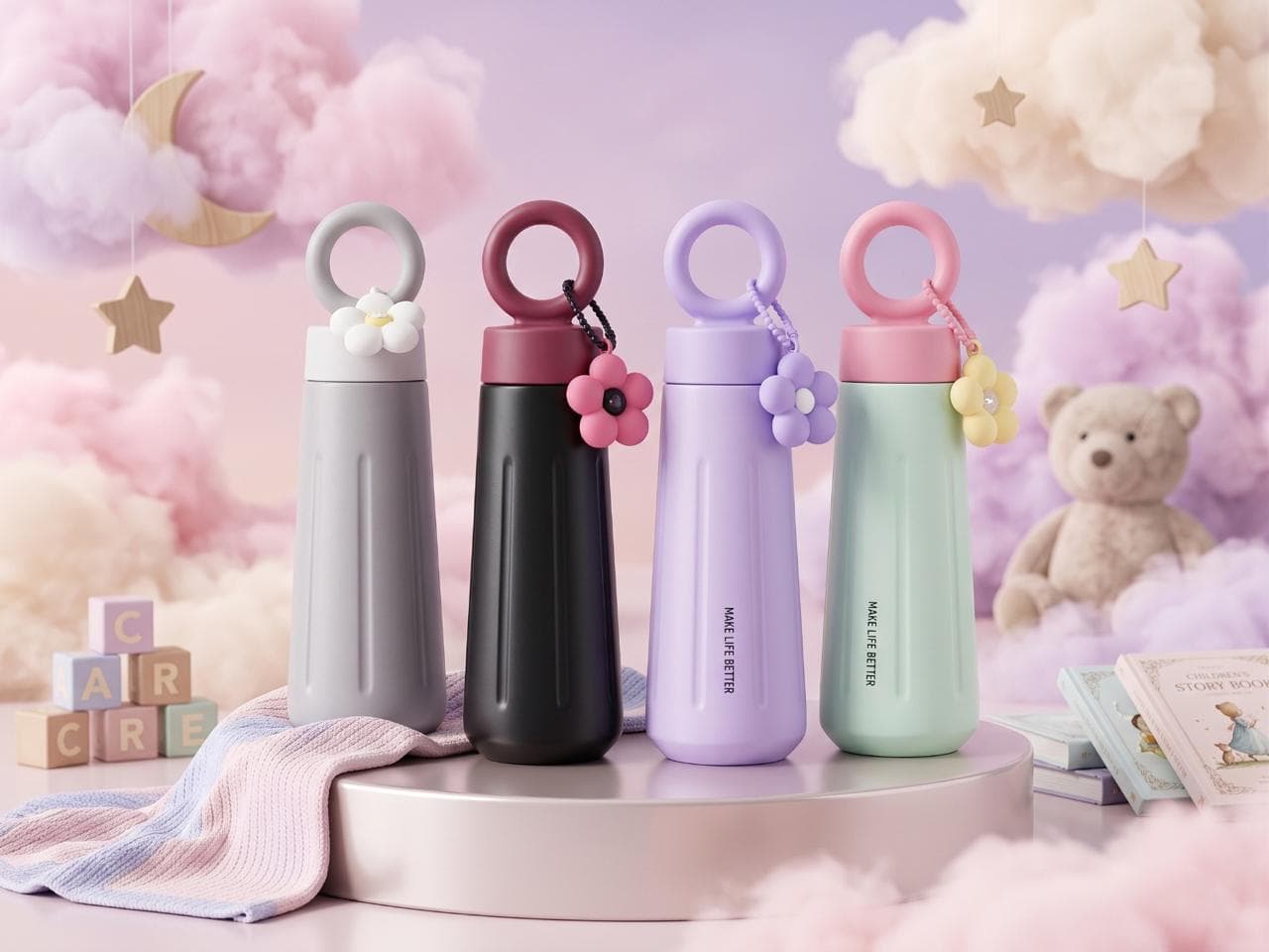 Insulated Water Bottle | 450 ml | Color as per Stock dispatched | Pack of 1 Pc — view 2
