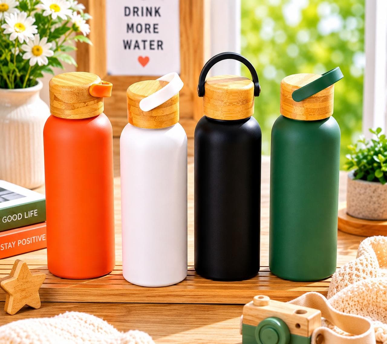 Insulated Water Bottle | 750 ml | Style 2 | Color as per Stock dispatched | Pack of 1 Pc — view 2