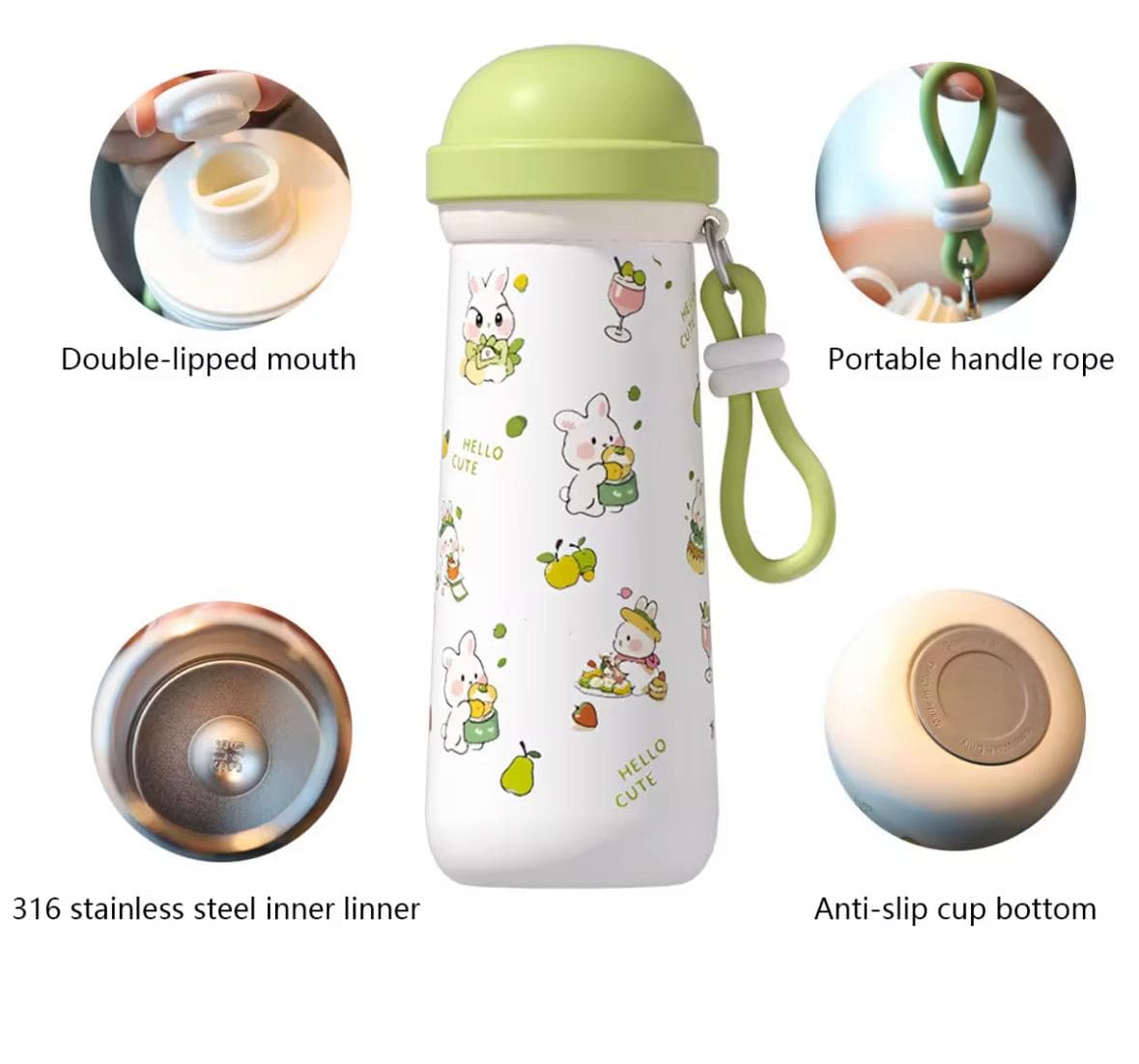 Insulated Water Bottle | Style 6 | Color as per Stock dispatched | Pack of 1 Pc — view 3