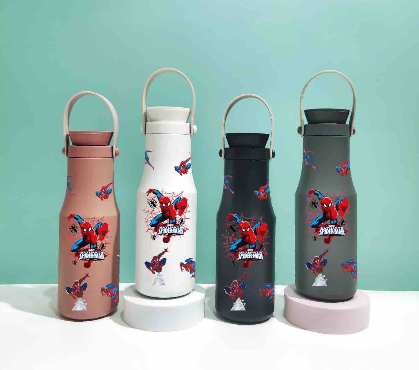 Spider-Man Water Bottle for Kids | Color as per Stock dispatched | Pack of 1 Pc