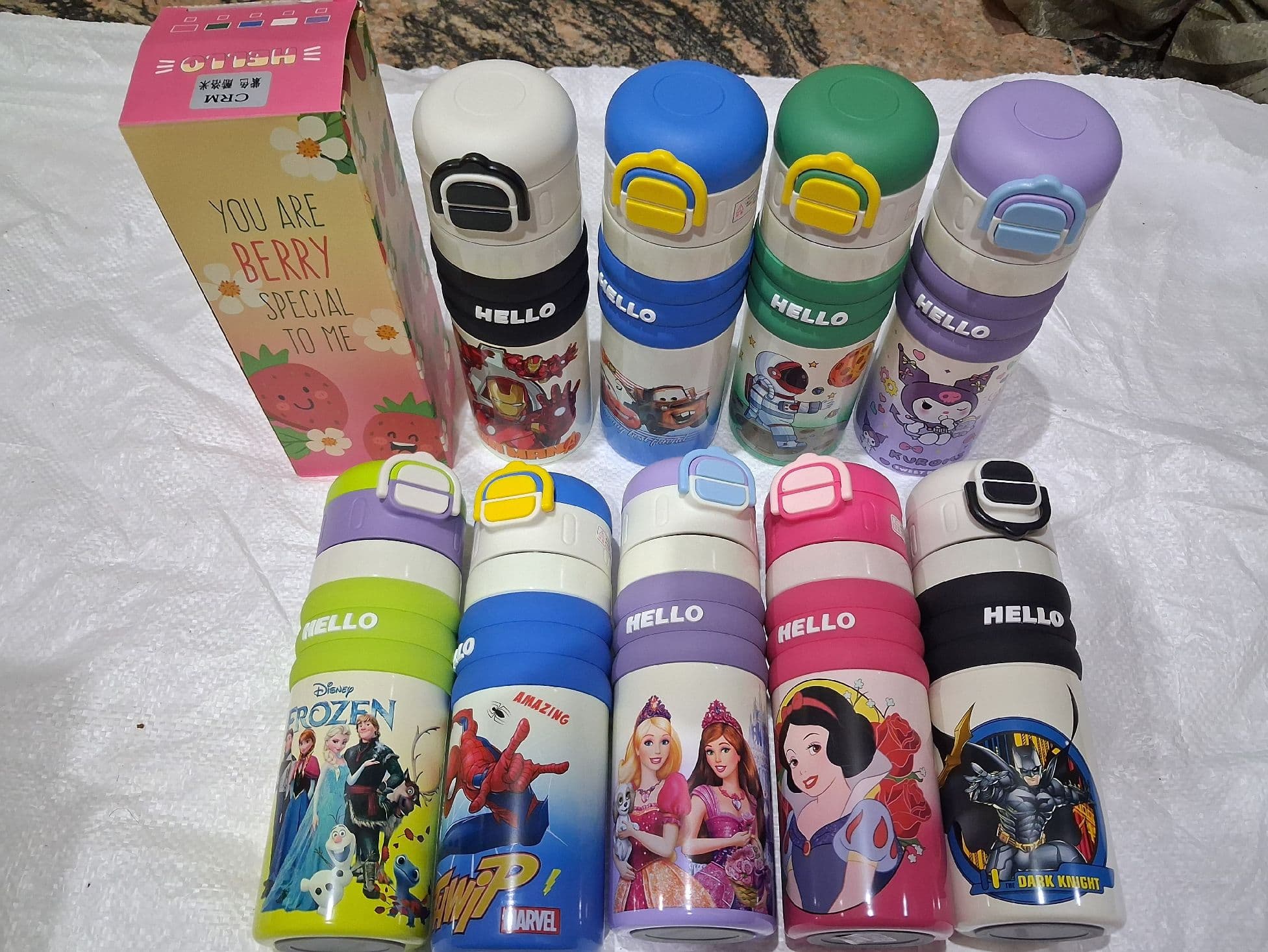 Disney Water Bottle for Kids | 520 ml | Color as per Stock dispatched | Pack of 1 Pc