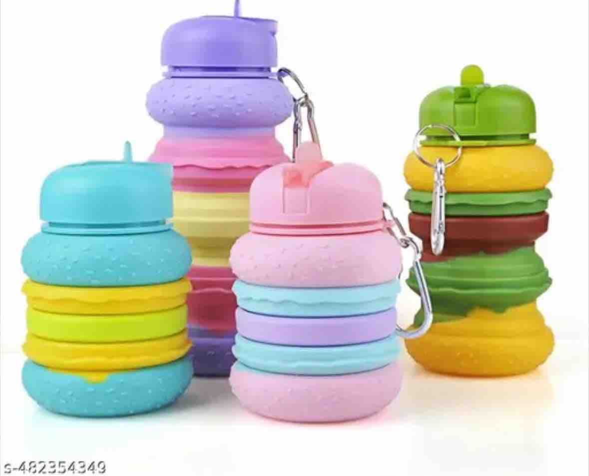 Burger Water Bottle for Kids | Color as per Stock dispatched | Pack of 1 Pc