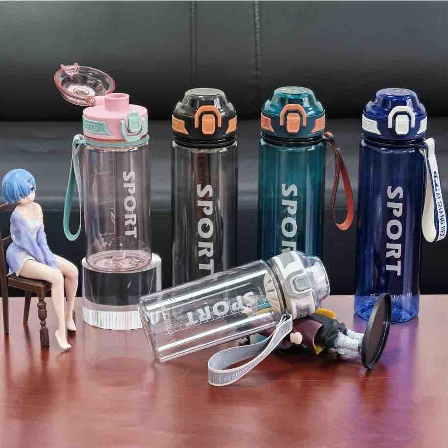 Plastic Water Bottle | Style 4 | Color as per Stock dispatched | Pack of 1 Pc