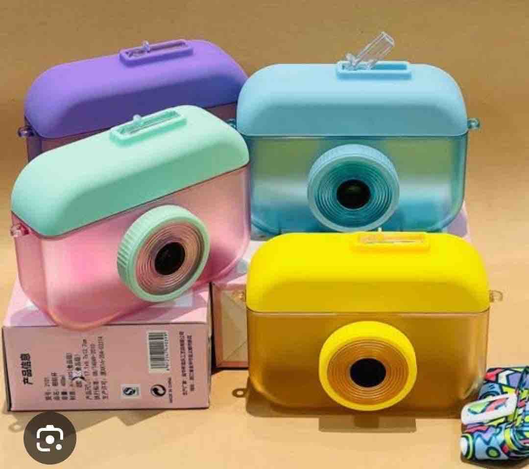 Camera Shaped Water Bottle for Kids | Color as per Stock dispatched | Pack of 1 Pc