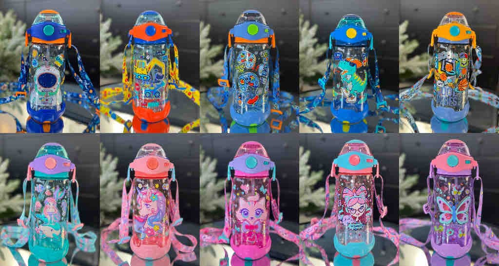 Water Bottle | Style 7 | Color as per Stock dispatched | Pack of 1 Pc