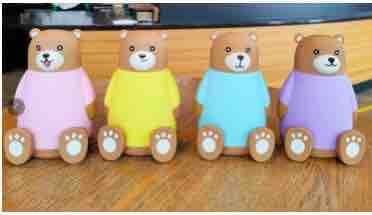 Bear Glass Water Bottle for Kids | Color as per Stock dispatched | Pack of 1 Pc