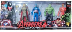 Avengers 4: Age of Ultron "Super Power Hero" Action Figure Toy Set (5-Pack)