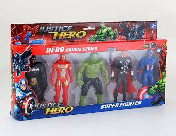 Justice Hero Unique Series Super Fighter Action Figure Toy Set