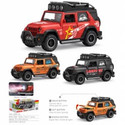 XJPP-1A Friction Powered Model Vehicle SUV Set (with Smoke, Light, and Music).