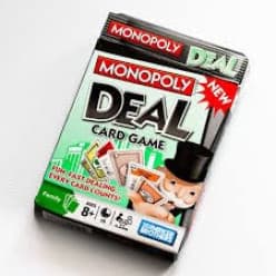MONOPOLY Deal Card Game for Kids and Family, Monopoly Playing Card Game, Travel Card Game, Pack of 1
