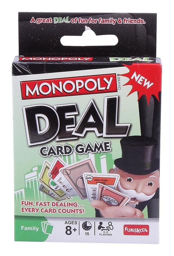 MONOPOLY Deal Card Game for Kids and Family, Monopoly Playing Card Game, Travel Card Game, Pack of 1 — view 2