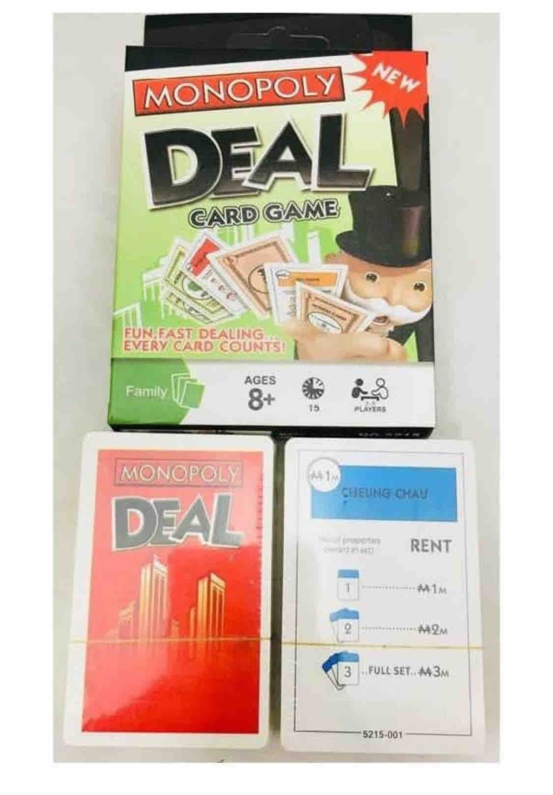 MONOPOLY Deal Card Game for Kids and Family, Monopoly Playing Card Game, Travel Card Game, Pack of 1 — view 3
