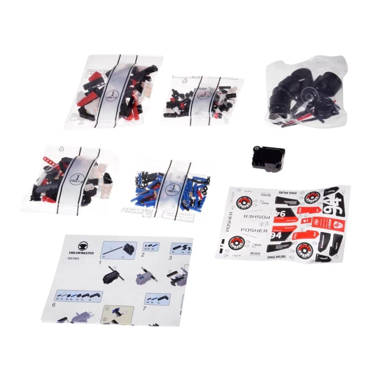 LEGO Style - Formula Racing Building Blocks Set 1:18 Pull Back Car | 276 PCS STEM Construction Kit | Educational Building Toy for Boys & Girls | Motor Skills, Creativity & Problem-Solving Toy — view 5
