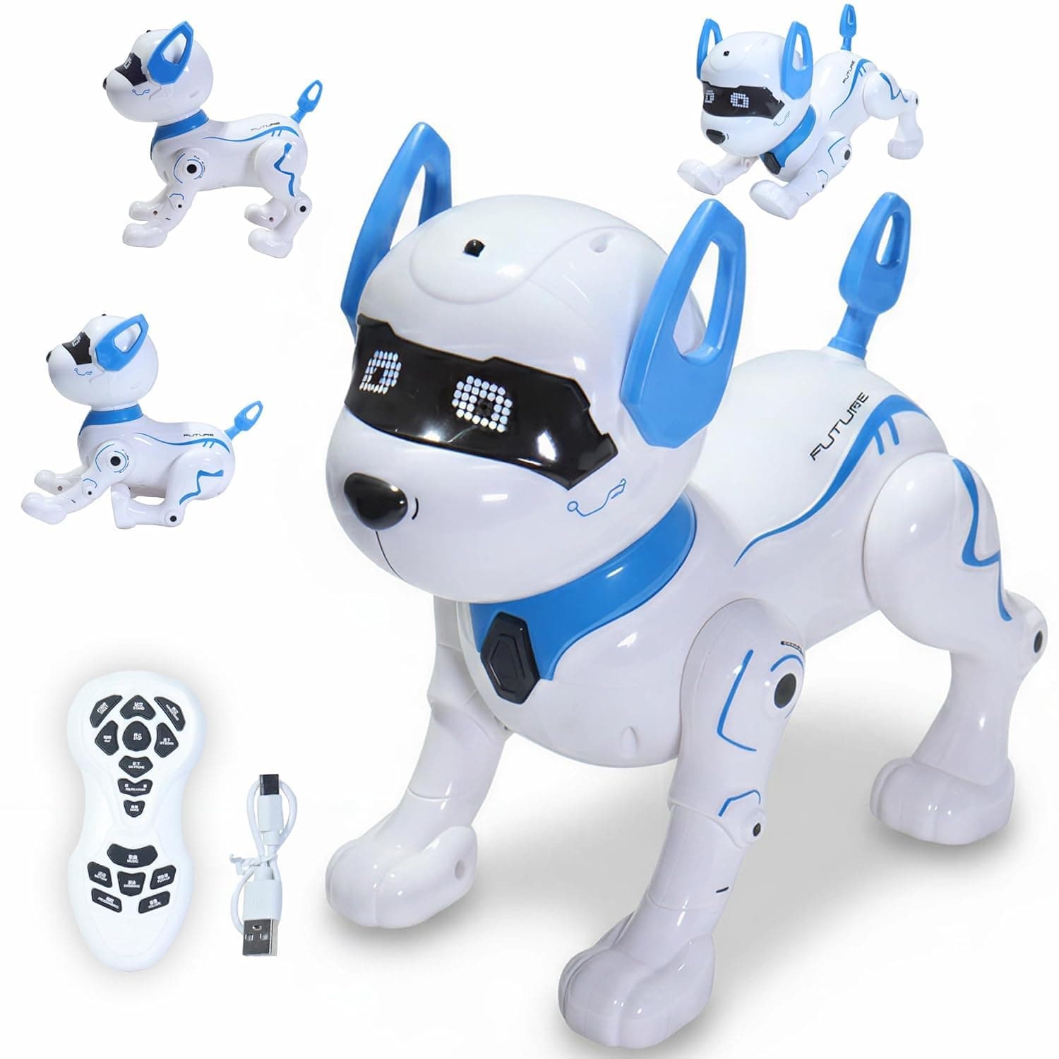 Stunt Robotic Dog Toy for Kids | Remote Control Smart Robot Dog with Music, Dance, Storytelling & Programmable Actions | Rechargeable Interactive Walking Pet Toy for Boys & Girls (Purple) — view 3
