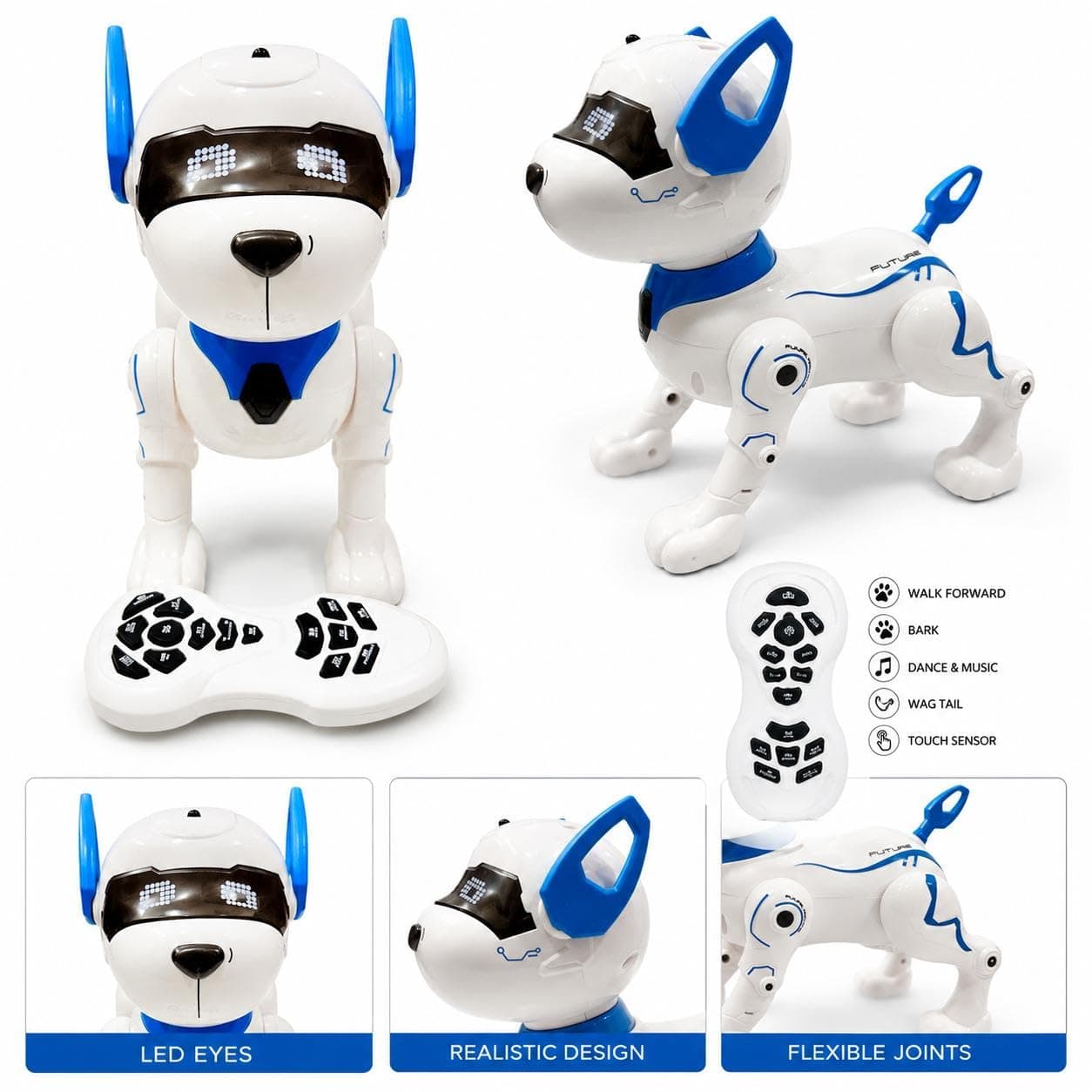 Stunt Robotic Dog Toy for Kids | Remote Control Smart Robot Dog with Music, Dance, Storytelling & Programmable Actions | Rechargeable Interactive Walking Pet Toy for Boys & Girls (Purple) — view 6
