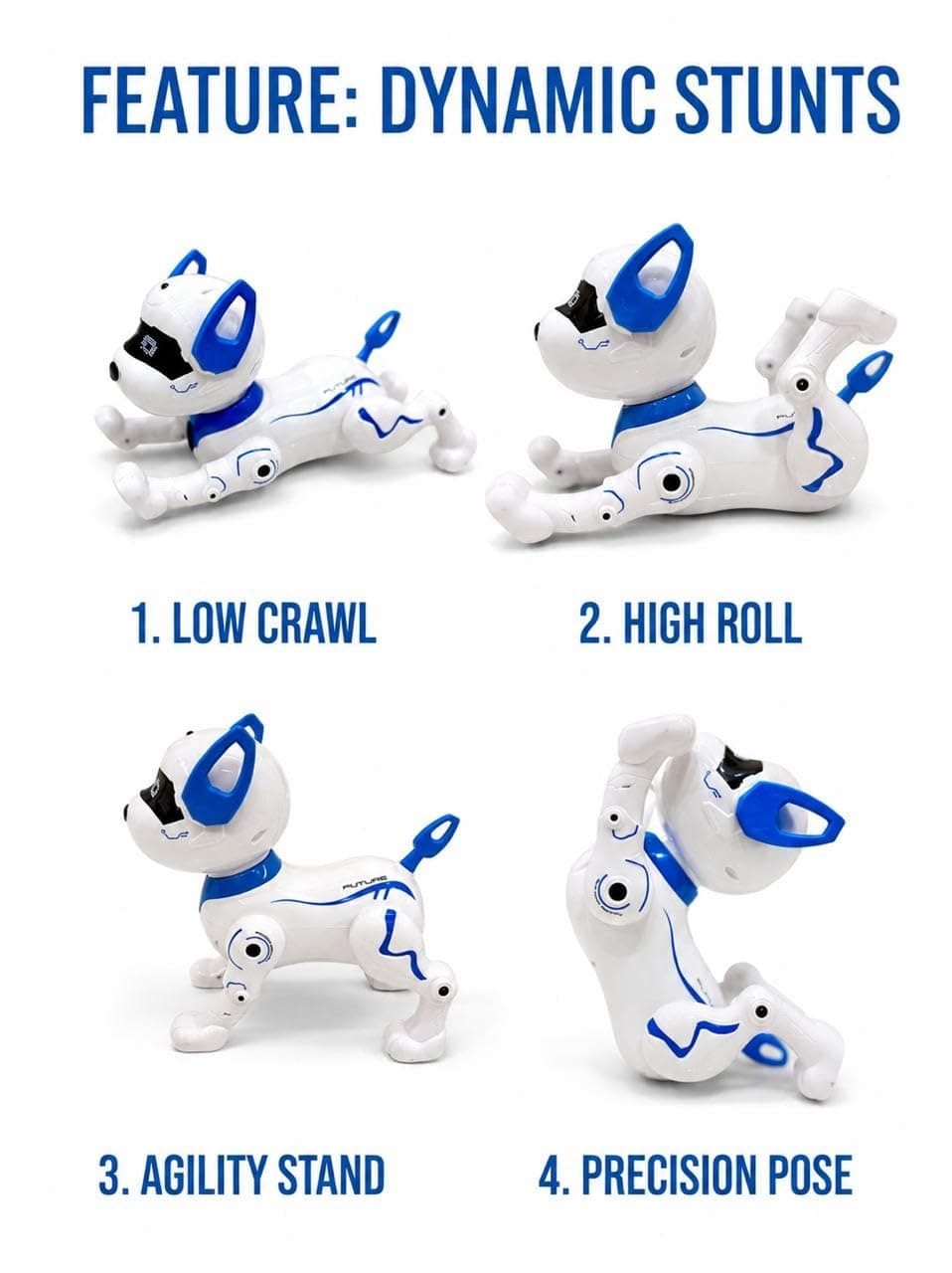 Stunt Robotic Dog Toy for Kids | Remote Control Smart Robot Dog with Music, Dance, Storytelling & Programmable Actions | Rechargeable Interactive Walking Pet Toy for Boys & Girls (Purple) — view 7