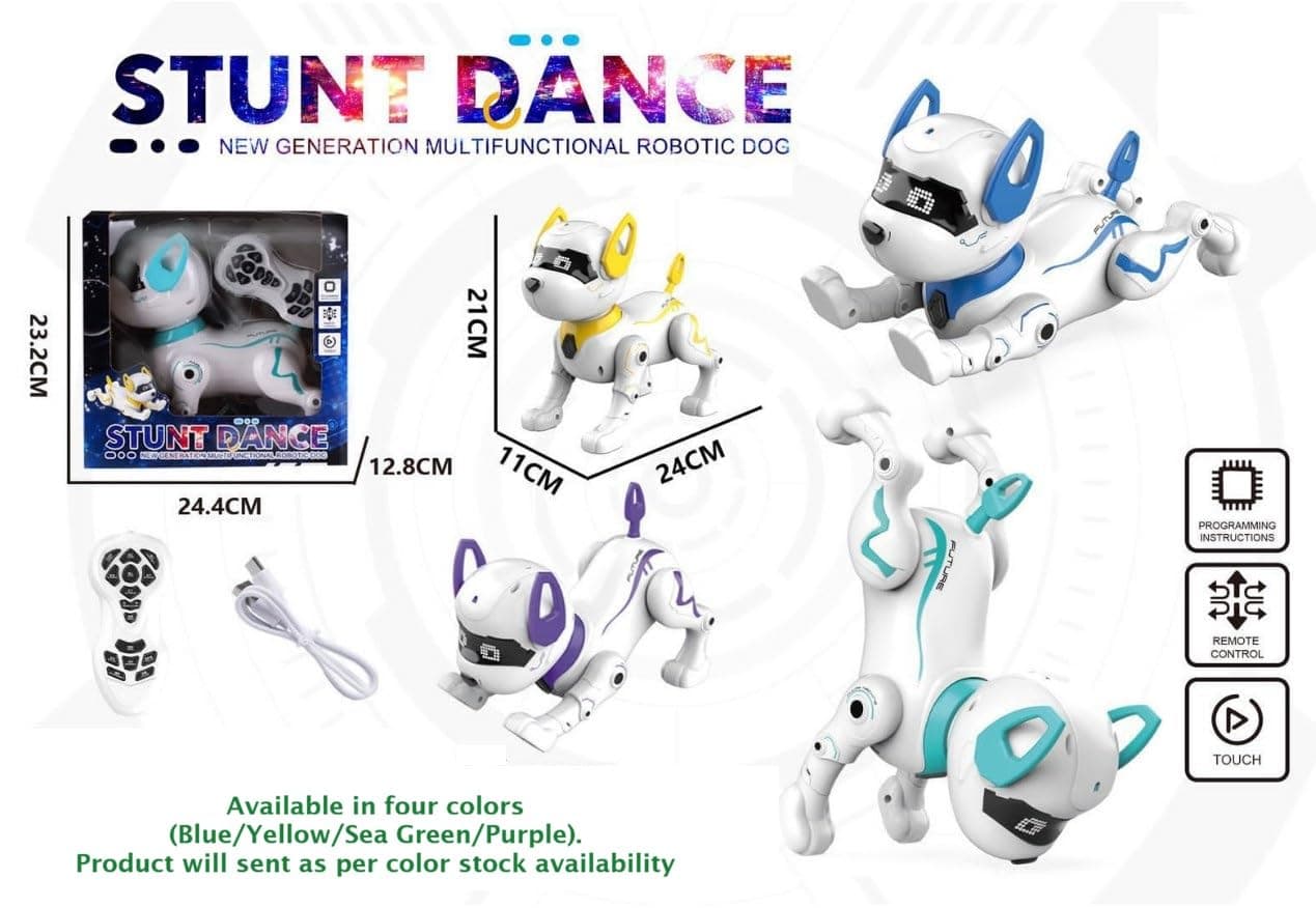 Stunt Robotic Dog Toy for Kids | Remote Control Smart Robot Dog with Music, Dance, Storytelling & Programmable Actions | Rechargeable Interactive Walking Pet Toy for Boys & Girls (Purple) — view 9