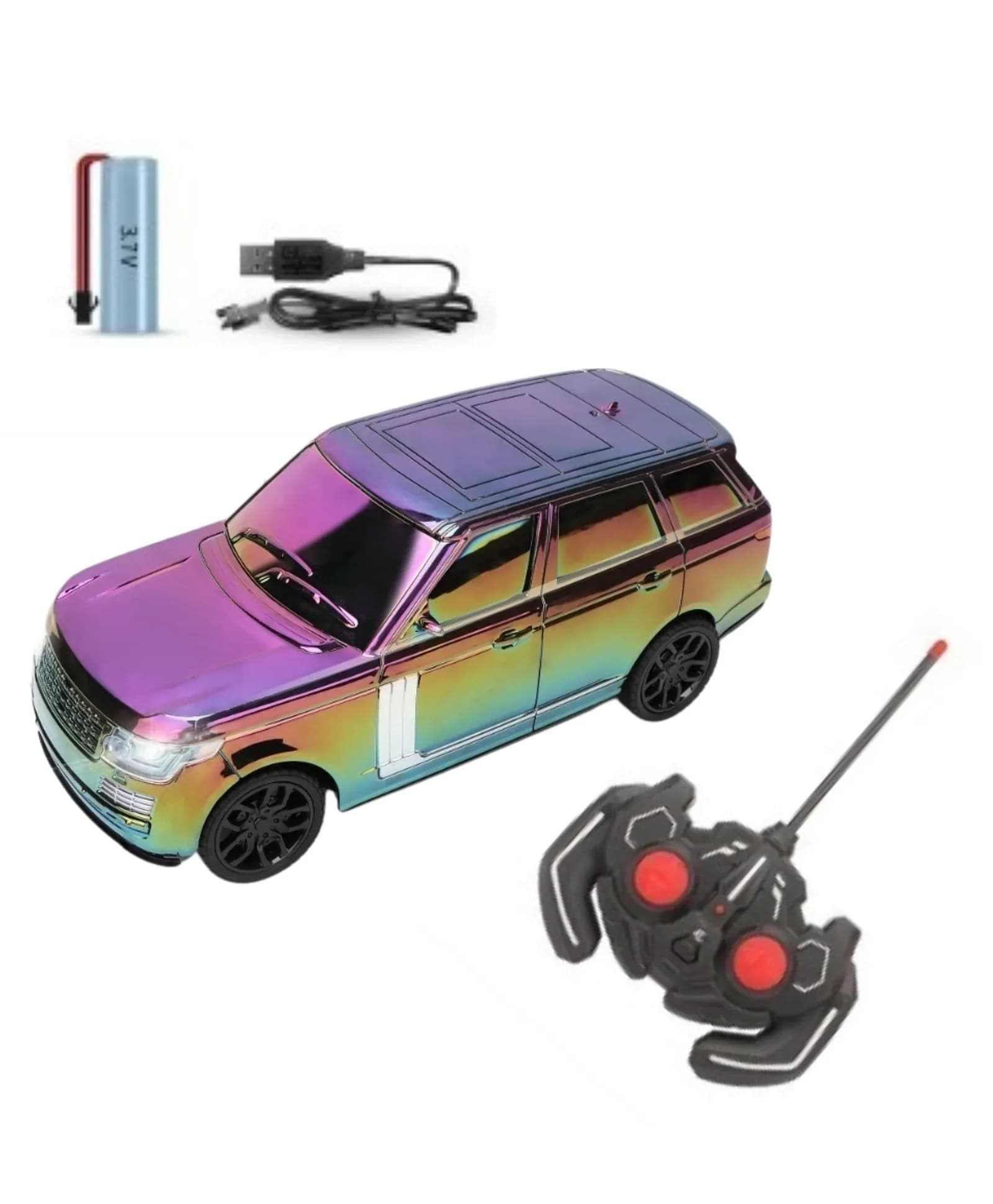 RANGE ROVER RC CAR 1:16 Premium Electroplated Off-Road SUV High-Speed RC Car Toy with LED Simulation Lights And Sound for Kids — view 2
