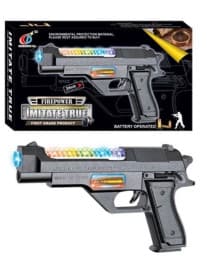 Chuangda Firepower Imitate True 814B Battery Operated Musical Toy Pistol