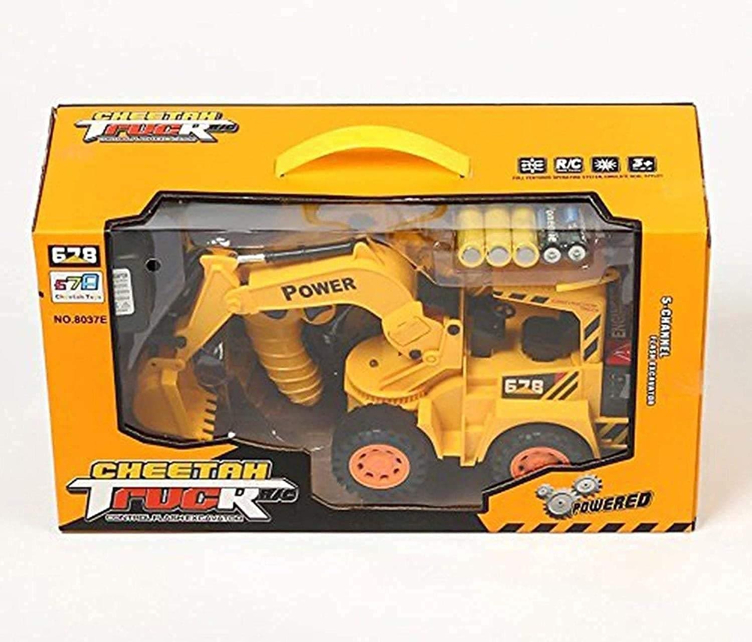 Wireless Remote Control Construction Truck Toy for Kids, LED Light RC Construction Vehicle with 2.4GHz Remote Control, Heavy Duty Engineering Truck, Battery Operated Toy Gift for Boys & Girls Age 3+ — view 4