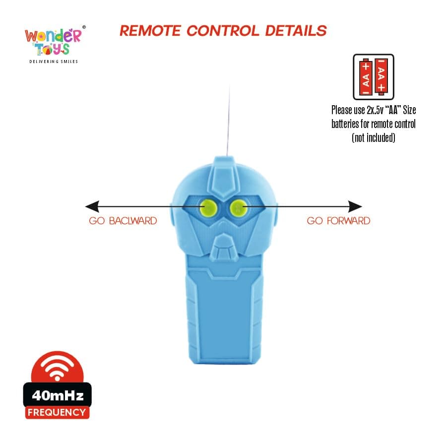 Air Bus Remote Control Airplane Toy Exciting Full-Body Lights & Realistic Sounds For Kids Aged 2-8 Years, Blue — view 2
