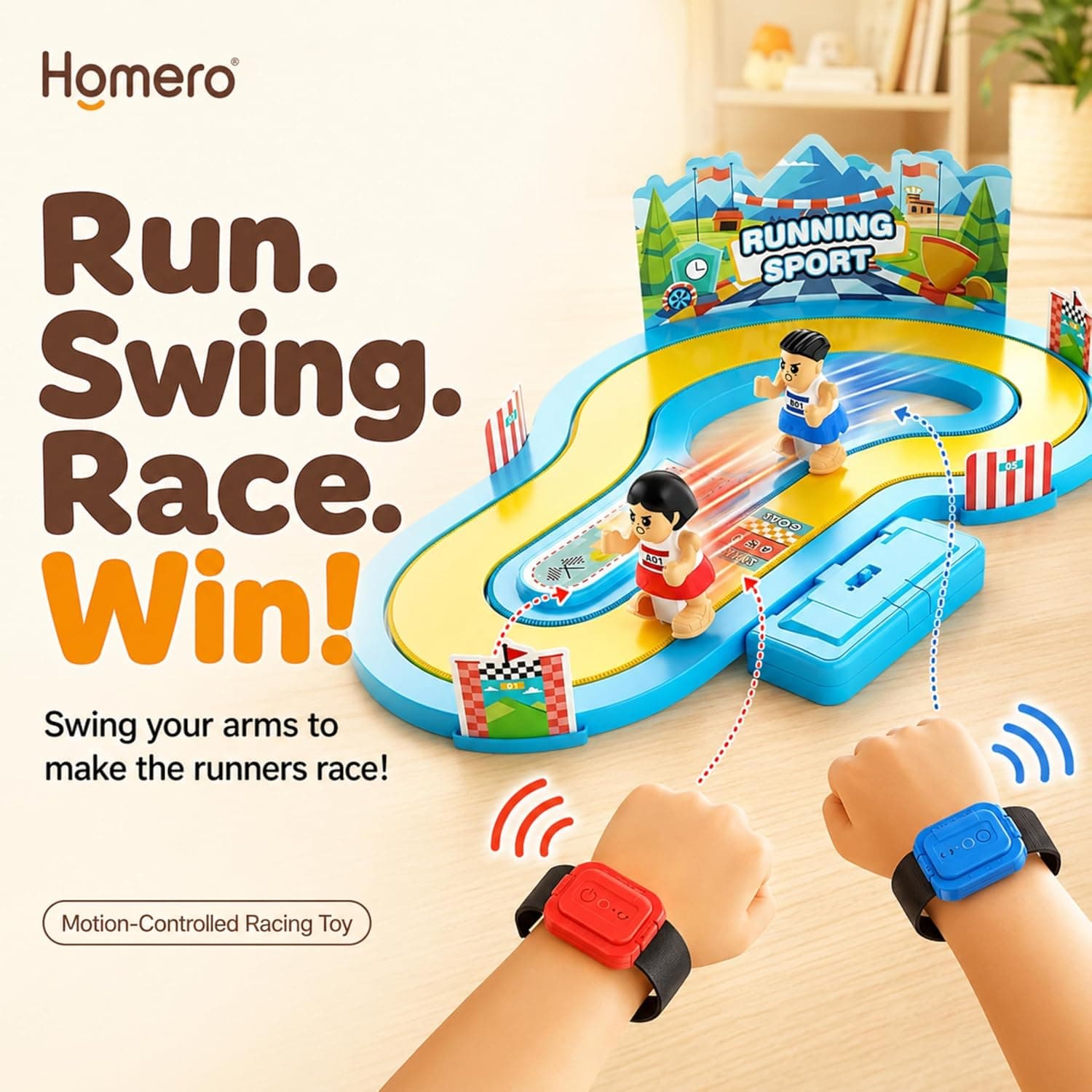Kidoyz Homero Wireless Motion Sensor Racing Game Toy Set 2 Player Birthday Gift — view 2