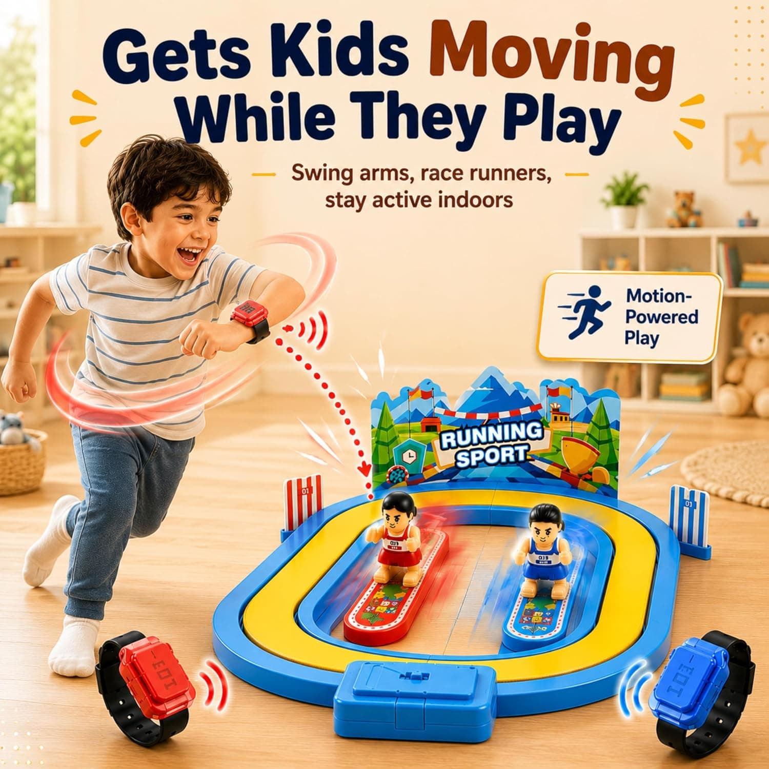 Kidoyz Homero Wireless Motion Sensor Racing Game Toy Set 2 Player Birthday Gift — view 6