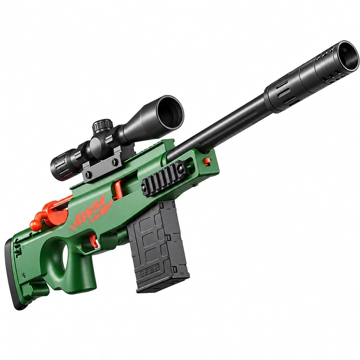 Kids Sniper Toy Rifle with Scope, Bipod & Soft Foam Darts (AWM) — view 6
