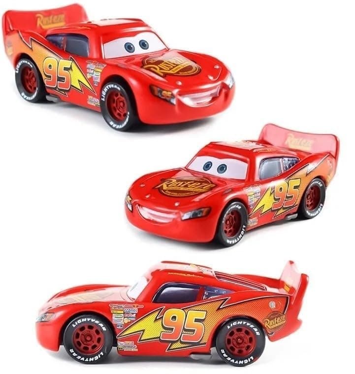 Red Car McQueen Diecast Model Car, 1:55 Scale, 12.3 x 6 x 5.3 cm | Gifts for Car Lovers | Gifts Birthday Gift — view 2