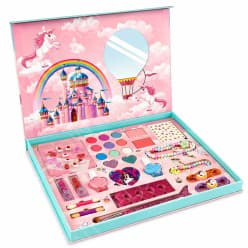 Kids Makeup & Accessory Kit for Girl, Washable Makeup Set for Girls, Makeup Set for Kids, Girl Toys Children Play Makeup Kit with Folding Case Birthday Gifts for Girls Age 4 5 6 7 8 Year Old