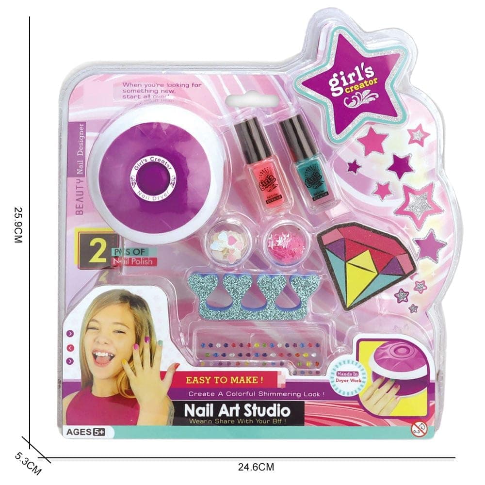 Girl's Creator Nail Art Studio Kit for Kids Ages 5+ — view 2