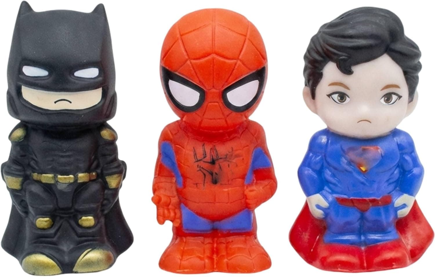 Avengers Superhero Squishy Toy Set – Soft Slow Rising Squeeze Toys for Kids | Cute Cartoon Action Figures | Stress Relief Sensory Toys | Return Gift for Boys & Girls 3+ Years (Pack of 3) — view 2