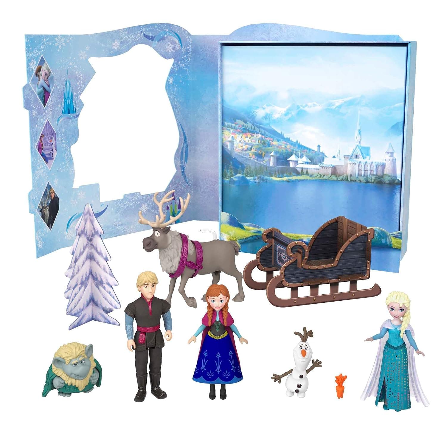 Disney Frozen Toys, Frozen Story Pack with 6 Key Characters, Small Dolls, Figures and Accessories Inspired by Disney Frozen Movies, Gifts for Kids — view 2