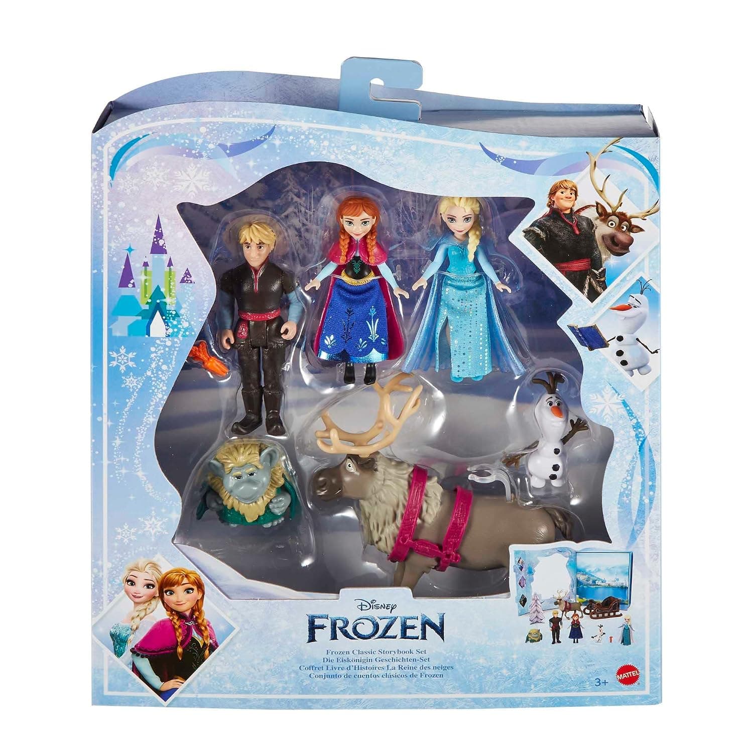 Disney Frozen Toys, Frozen Story Pack with 6 Key Characters, Small Dolls, Figures and Accessories Inspired by Disney Frozen Movies, Gifts for Kids — view 6