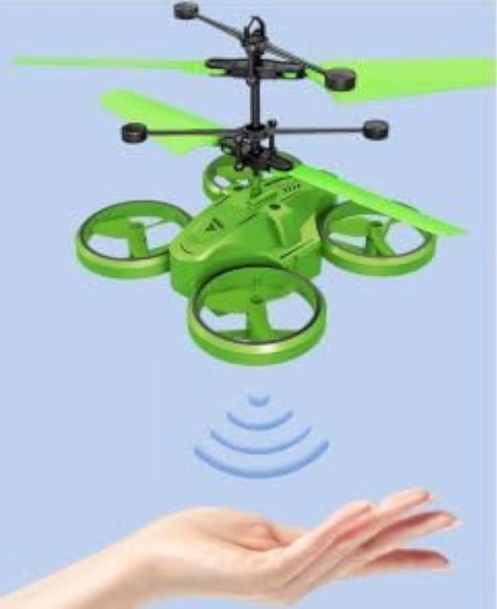 Drone for Kids with Hand Sensor & Remote Control, Rechargeable Light-Up Helicopter for Indoor Play, Birthday Gift for Boys & Girls (5–14 Years)