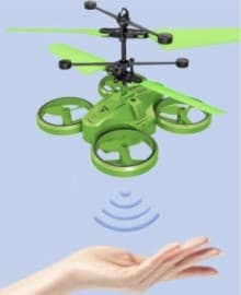 Drone for Kids with Hand Sensor & Remote Control, Rechargeable Light-Up Helicopter for Indoor Play, Birthday Gift for Boys & Girls (5–14 Years)