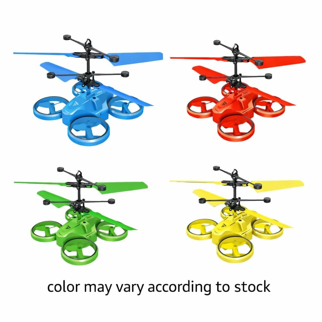 Drone for Kids with Hand Sensor & Remote Control, Rechargeable Light-Up Helicopter for Indoor Play, Birthday Gift for Boys & Girls (5–14 Years) — view 5
