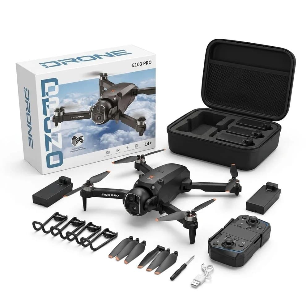 Kidoyz E103 Pro Mini Mavic-Style Drone – Full HD Camera, Dual Battery & Extended Range