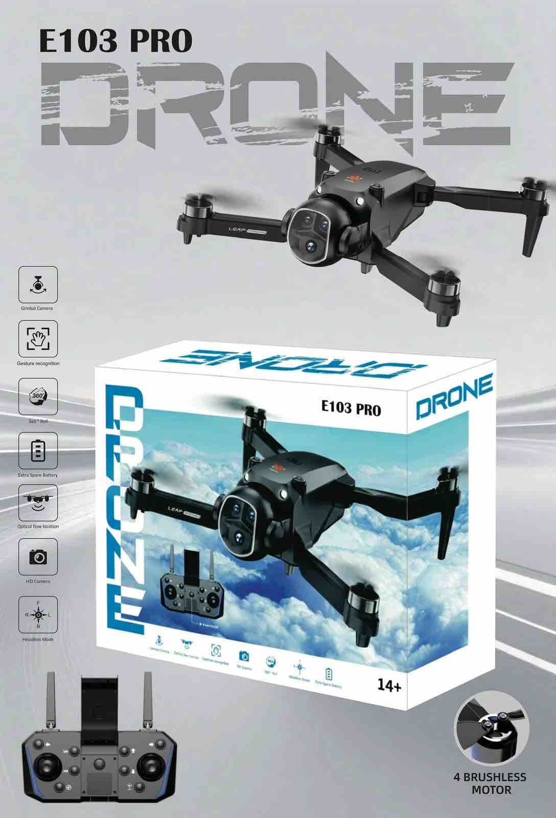 Kidoyz E103 Pro Mini Mavic-Style Drone – Full HD Camera, Dual Battery & Extended Range — view 5
