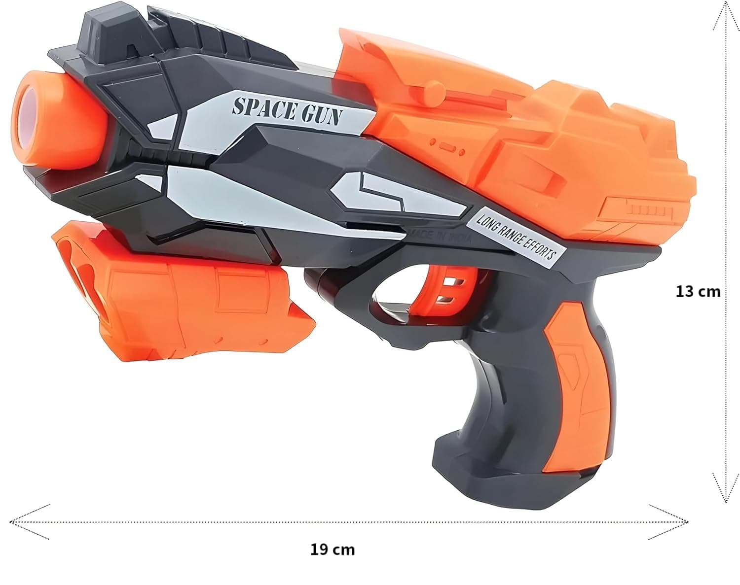 Thunder Strike Space Gun Toy for Kids 4+ | Long Range Foam Dart Blaster with 6 Mega Soft Bullets | Manual Pull Back Action | Safe Shooting Toy Gun | Birthday Gift for Boys & Girls — view 3