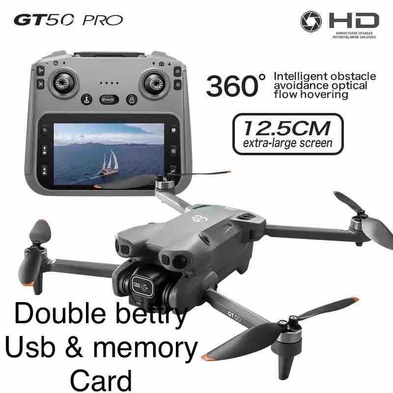 GT50 Pro 360° Drone with Extra-Large Screen | Drone with 4k Camera Foldable 1080P HD Drone with FPV Live Video, Smart Gestures Selfie, Altitude Hold, One Key Take Off/Landing, 3D Flips — view 11