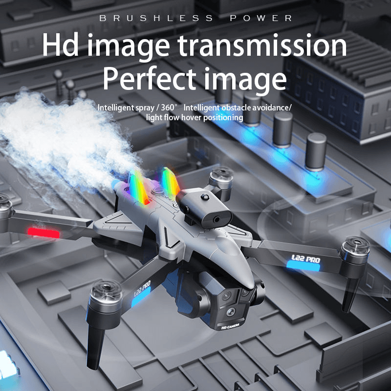 L22 Pro Drone 4k Hd Dual Camera Brushless Motor Remote Control Helicopter Rc Quadcopter Foldable — view 5