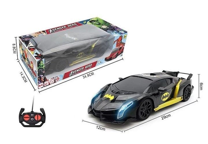 RC Batman Car with Lights | Rechargeable Remote Control Car for Kids — view 3