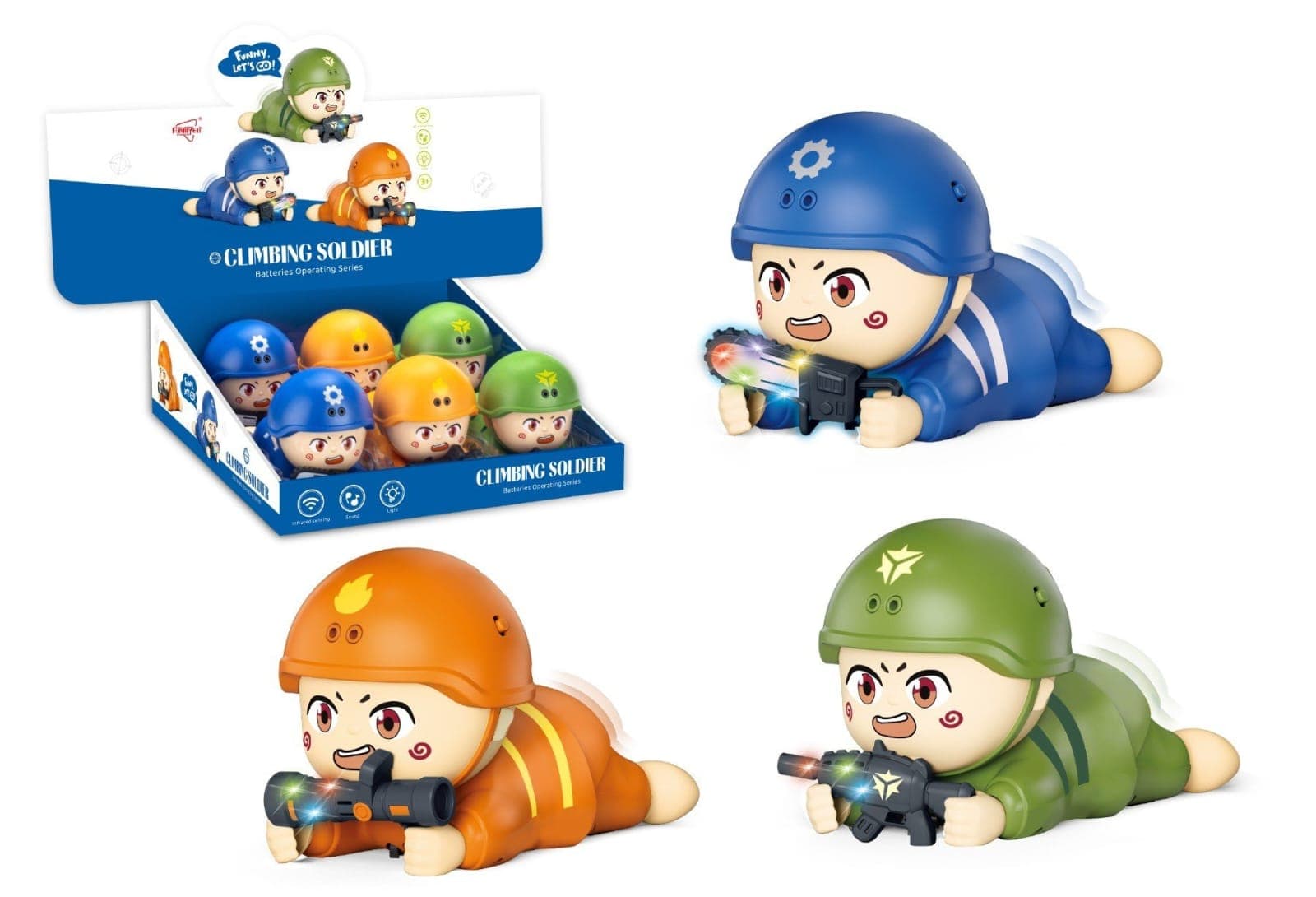 Climbing Soldier Toy Box (Pack of 2) | Return Gift Toys for Kids — view 2