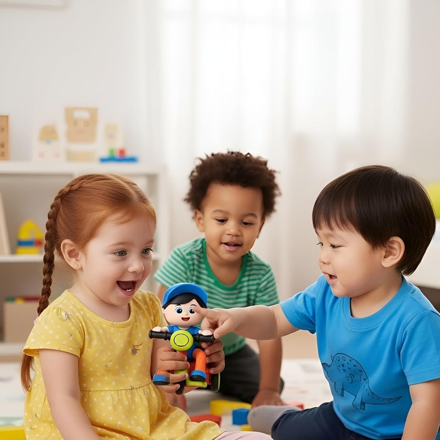 Tricycle Toys for Kids Pack of 4, Food Delivery Ride On Baby Trike - Pack of 4 Pcs — view 2