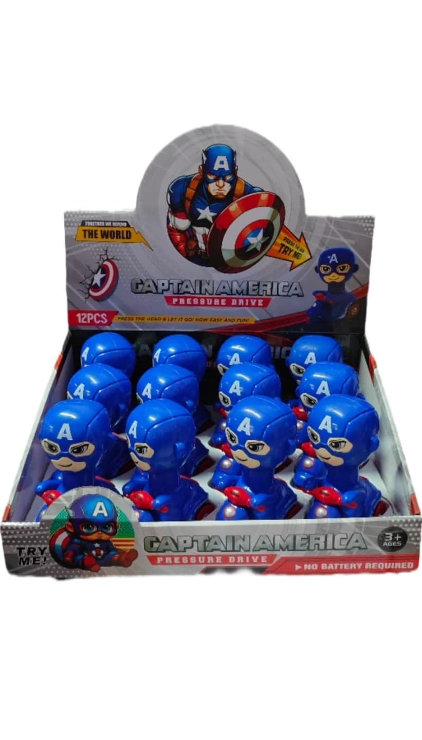 Pressure Captain America Character Toy (Set of 2 Pcs) | Return Gift Toys for Kids — view 2
